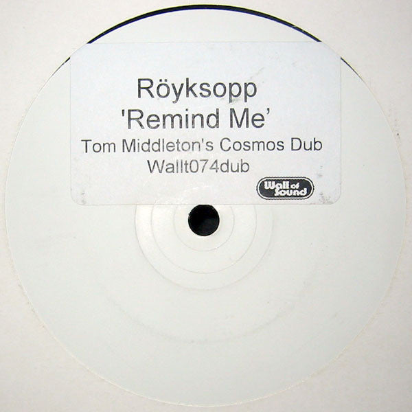 Röyksopp : Remind Me (12", S/Sided, W/Lbl)