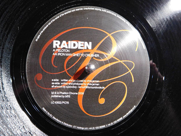 Raiden : Peloton / Iron Man Ghetto Crusher (12")