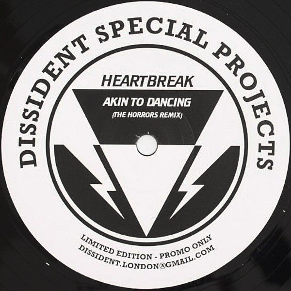 Heartbreak (2) : Akin To Dancing (The Horrors Remix) (12", S/Sided, Ltd, Promo)