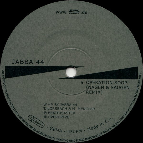 Jabba 44 : Operation Soop (Remixes) (12")