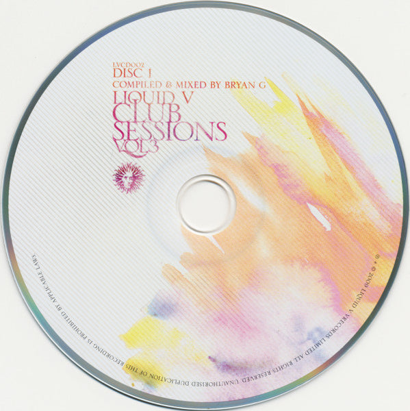 Bryan Gee : Liquid V Club Sessions Vol 3 (CD, Comp, Mixed + CD, Comp)