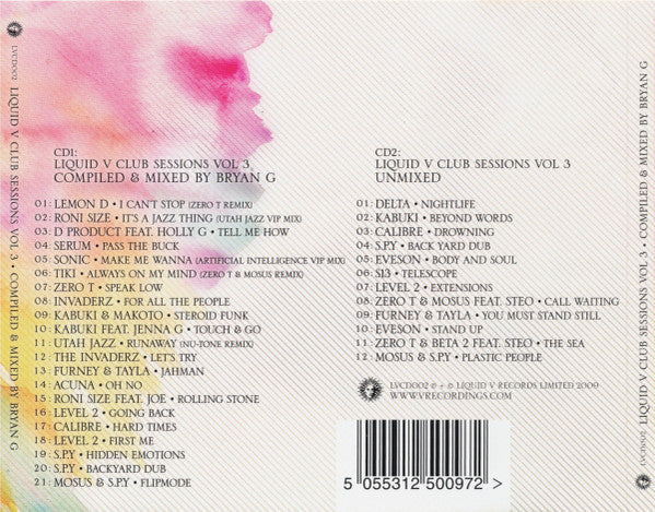 Bryan Gee : Liquid V Club Sessions Vol 3 (CD, Comp, Mixed + CD, Comp)