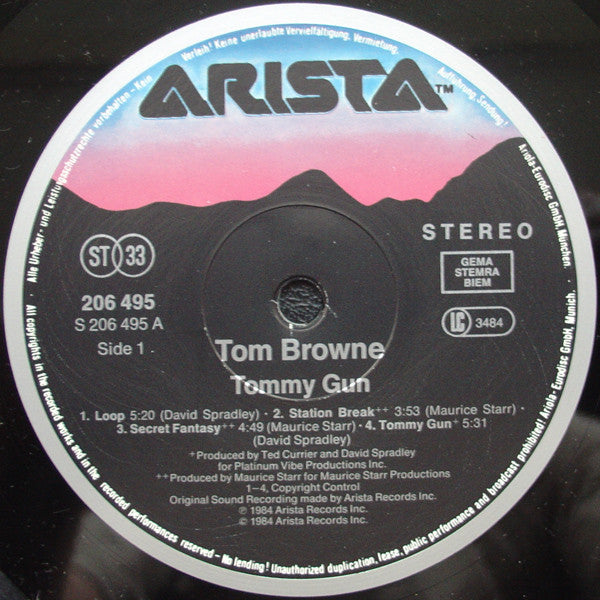 Tom Browne : Tommy Gun (LP, Album)