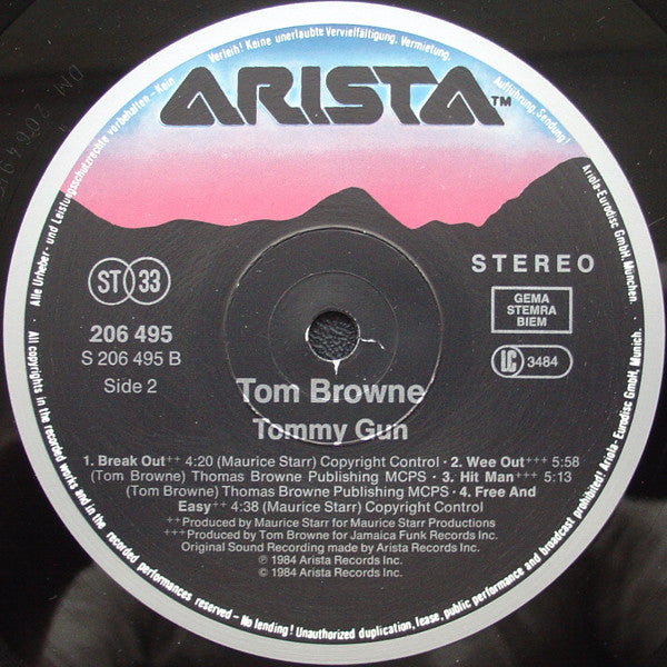 Tom Browne : Tommy Gun (LP, Album)