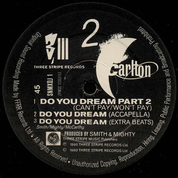 Carlton : Do You Dream (12", Promo)