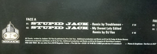 Kojak : Stupid Jack (12")