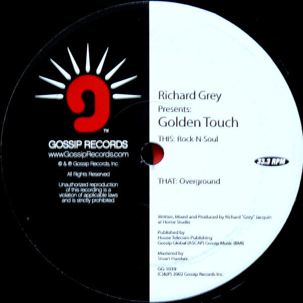 Richard Grey Presents Golden Touch : Rock-N-Soul / Overground (12")