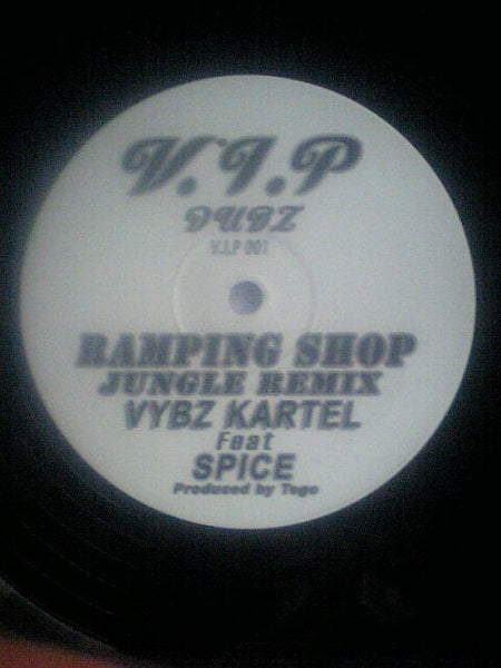 Vybz Kartel Feat Spice (8) : Ramping Shop (Jungle Remix) (12", S/Sided, W/Lbl)