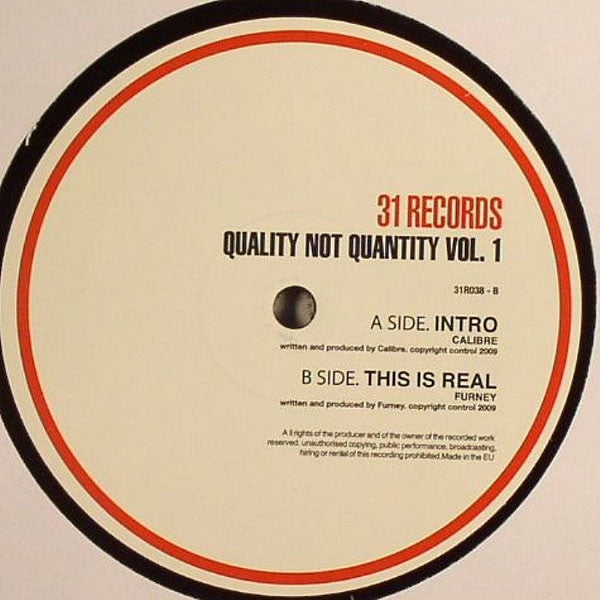 Various : Quality Not Quantity Vol. 1 (2x12")