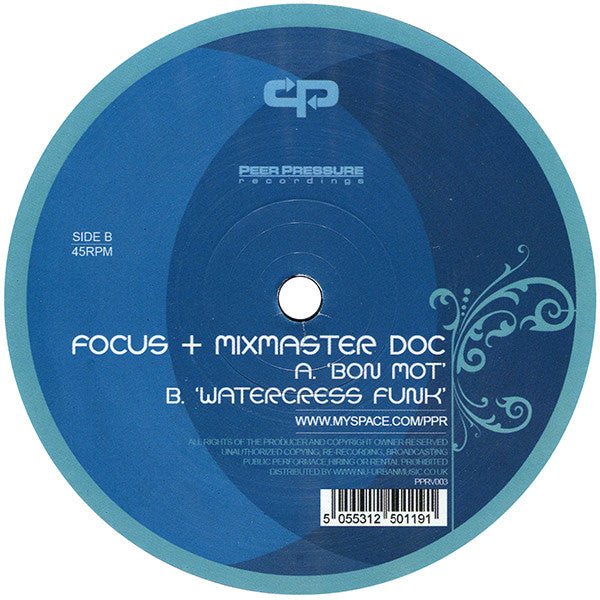 Focus (3) + Mixmaster Doc : Bon Mot (12")