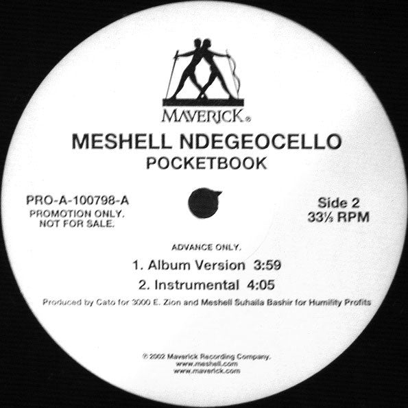 Me'Shell NdegéOcello : Pocketbook (12", Advance, Promo)