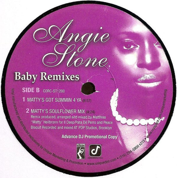 Angie Stone : Baby (Remixes) (12", Promo)