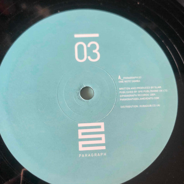 Slam : One Note Samba / Room Two (12")