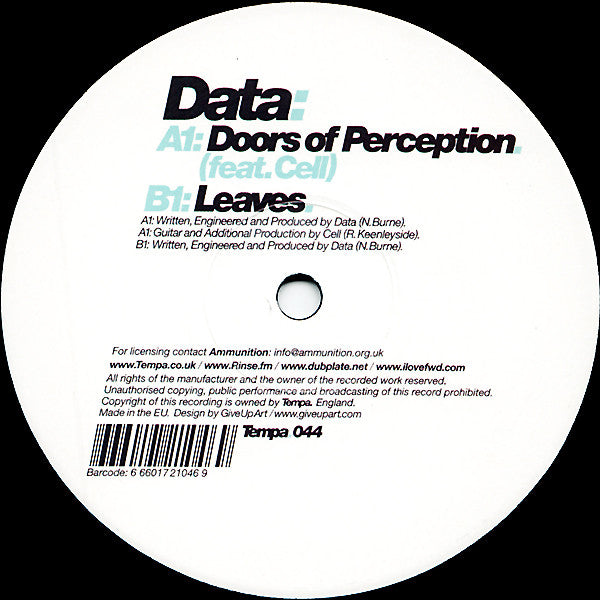 Data (15) : Doors Of Perception / Leaves (12")