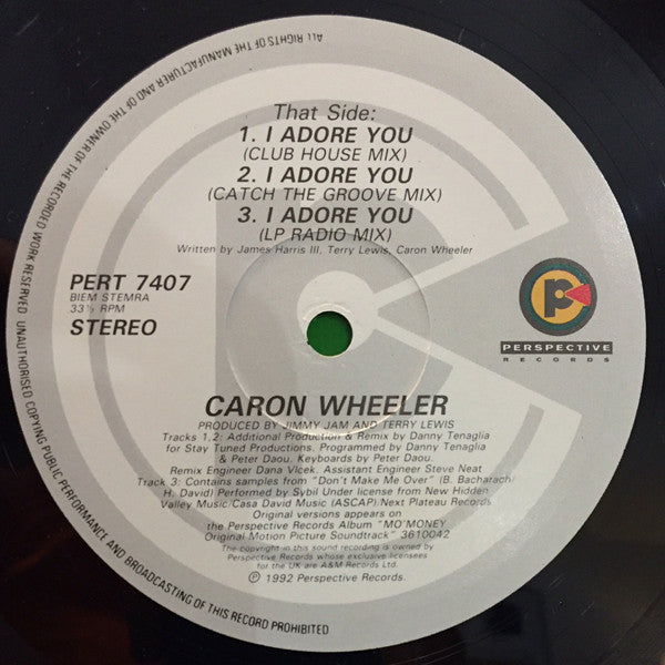 Caron Wheeler : I Adore You (12")