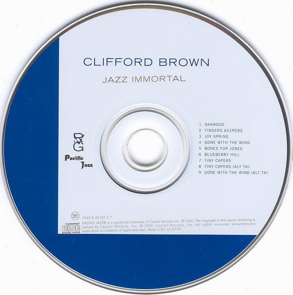 Clifford Brown featuring Zoot Sims : Jazz Immortal (CD, Album, Mono, RE, RM)