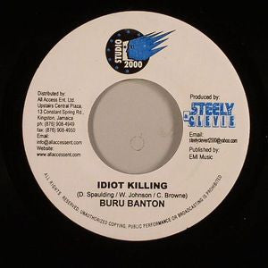 Burro Banton / Future Troubles : Idiot Killing / Tom Drunk (7")