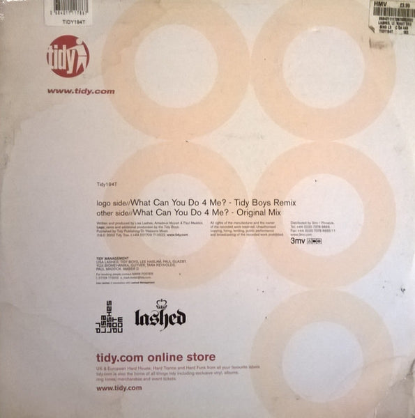 Lisa Lashes : What Can You Do 4 Me? (12", One)