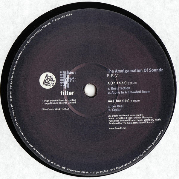 The Amalgamation Of Soundz : E.P. V (12", EP)