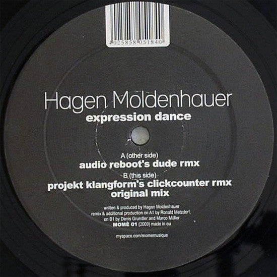 Hagen Moldenhauer : Expression Dance (12")