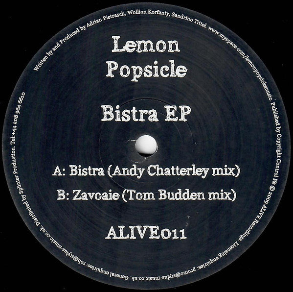 Lemon Popsicle : Bistra EP (12", EP)