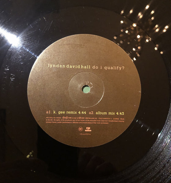 Lynden David Hall : Do I Qualify ? (12")