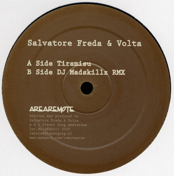 Salvatore Freda & Volta : Tiramisu (12")