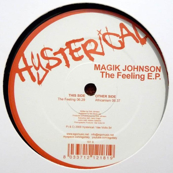 Magik Johnson : The Feeling E.P. (12", EP)