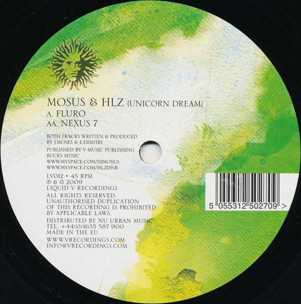 DJ Mosus & HLZ : Fluro / Nexus 7 (12")