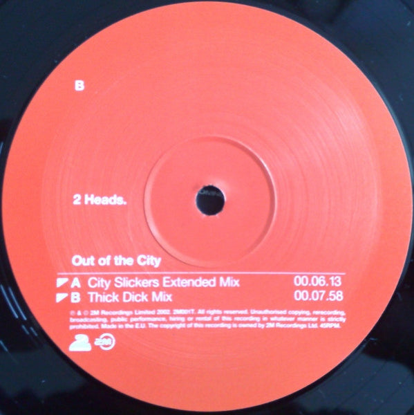 2 Heads : Out Of The City (12")