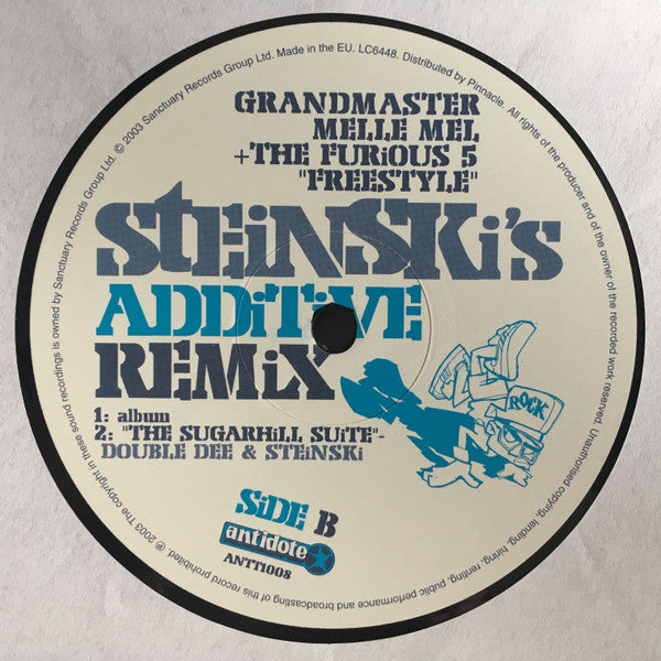 Grandmaster Melle Mel & The Furious Five : Freestyle (Steinski's Additive Remix) (12")
