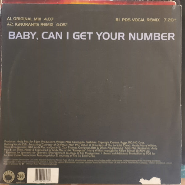 OBI Project : Baby, Can I Get Your Number (12")