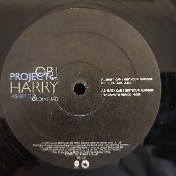 OBI Project : Baby, Can I Get Your Number (12")