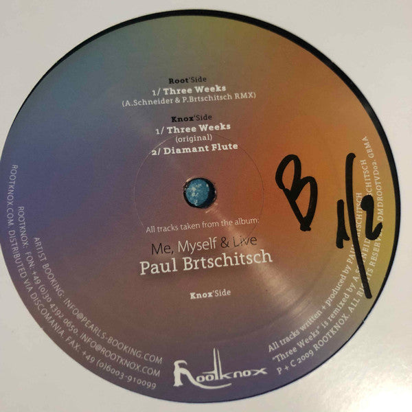 Paul Brtschitsch : Me, Myself & Live (Myself:2/3) (12")