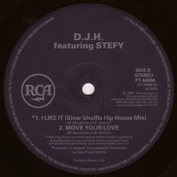 DJ H. Feat. Stefy : Move Your Love (12")