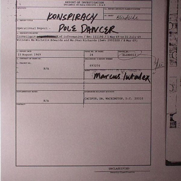 Marcus Intalex : Konspiracy / Pole Dancer (12")