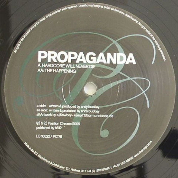 Propaganda (4) : Hardcore Will Never Die / The Happening (12")