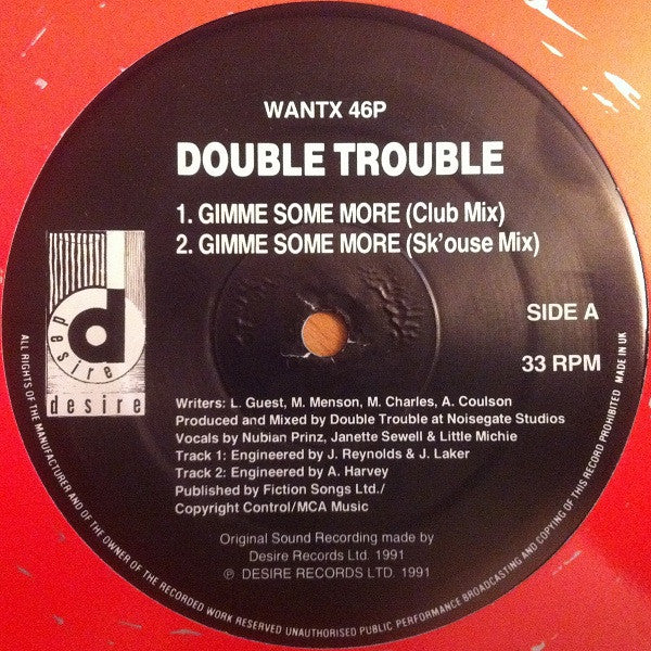Double Trouble : Gimme Some More (12")