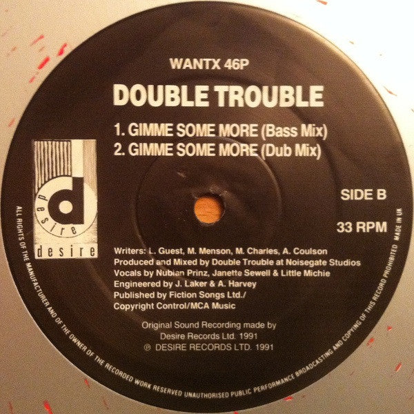 Double Trouble : Gimme Some More (12")