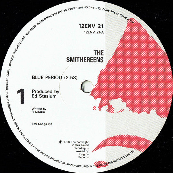 The Smithereens Featuring Belinda Carlisle : Blue Period (12", Single)