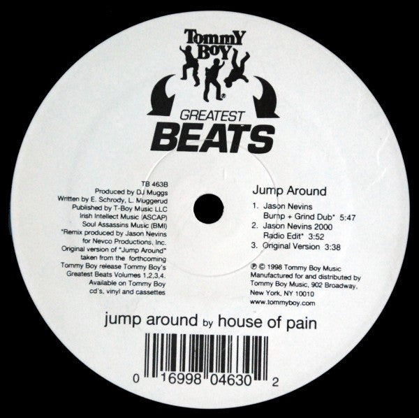 House Of Pain : Jump Around (2000 Mix) (Remix 2) (12")