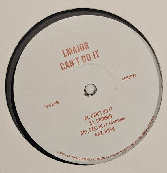 LMajor : Can't Do It (12", EP)