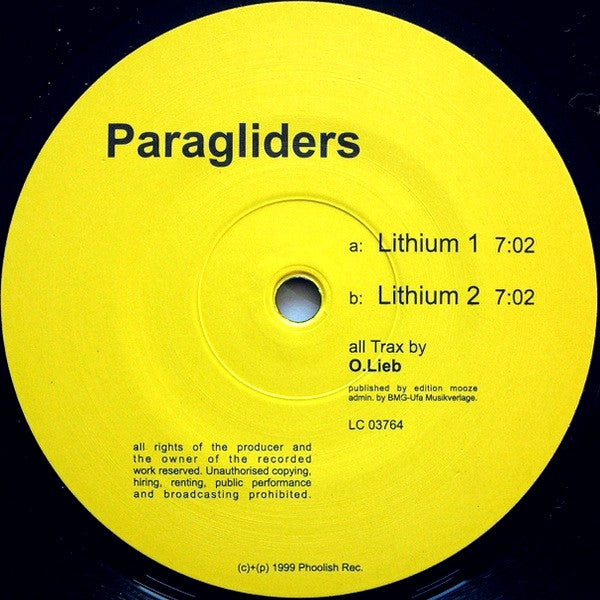 Paragliders : Lithium EP (12", EP)
