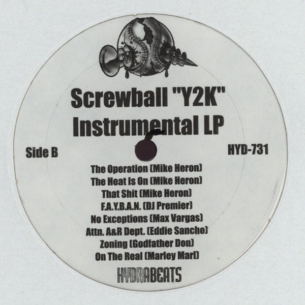Screwball : "Y2K" Instrumental LP (LP)