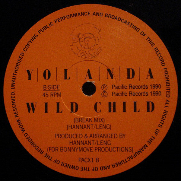 Yolanda : Wild Child (12")