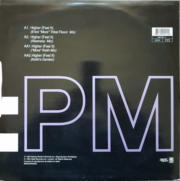 R.A.W. : Higher (Feel It) (12")