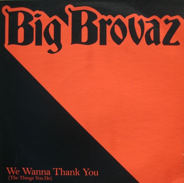 Big Brovaz : We Wanna Thank You (The Things You Do) (12")