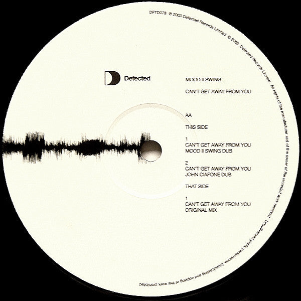 Mood II Swing : Can't Get Away From You (12")