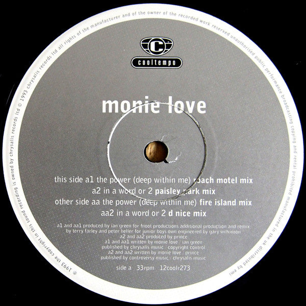 Monie Love : In A Word Or 2 / The Power (12")