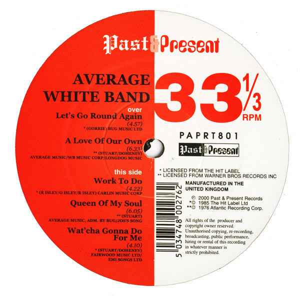 Average White Band : Let's Go Round Again (12")